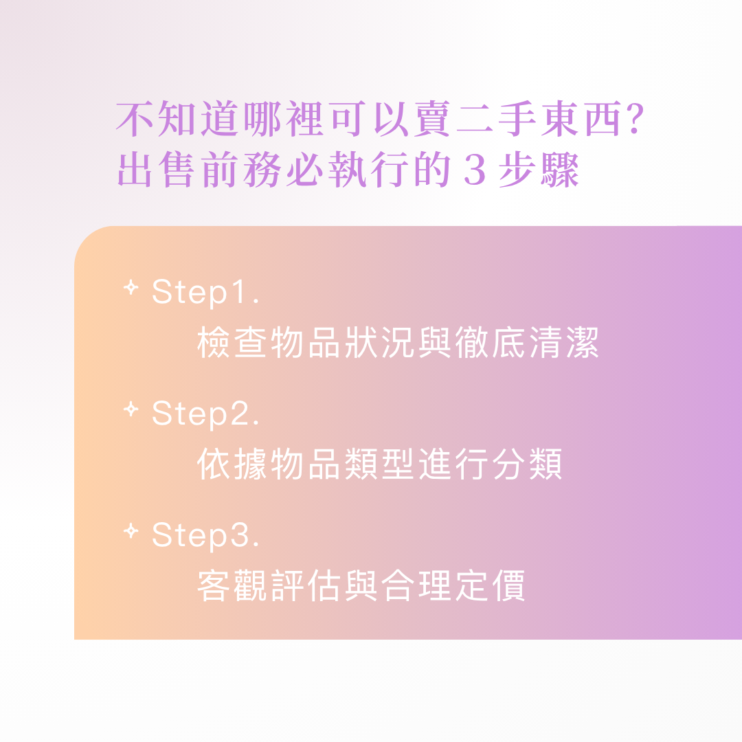 賣二手東西的步驟